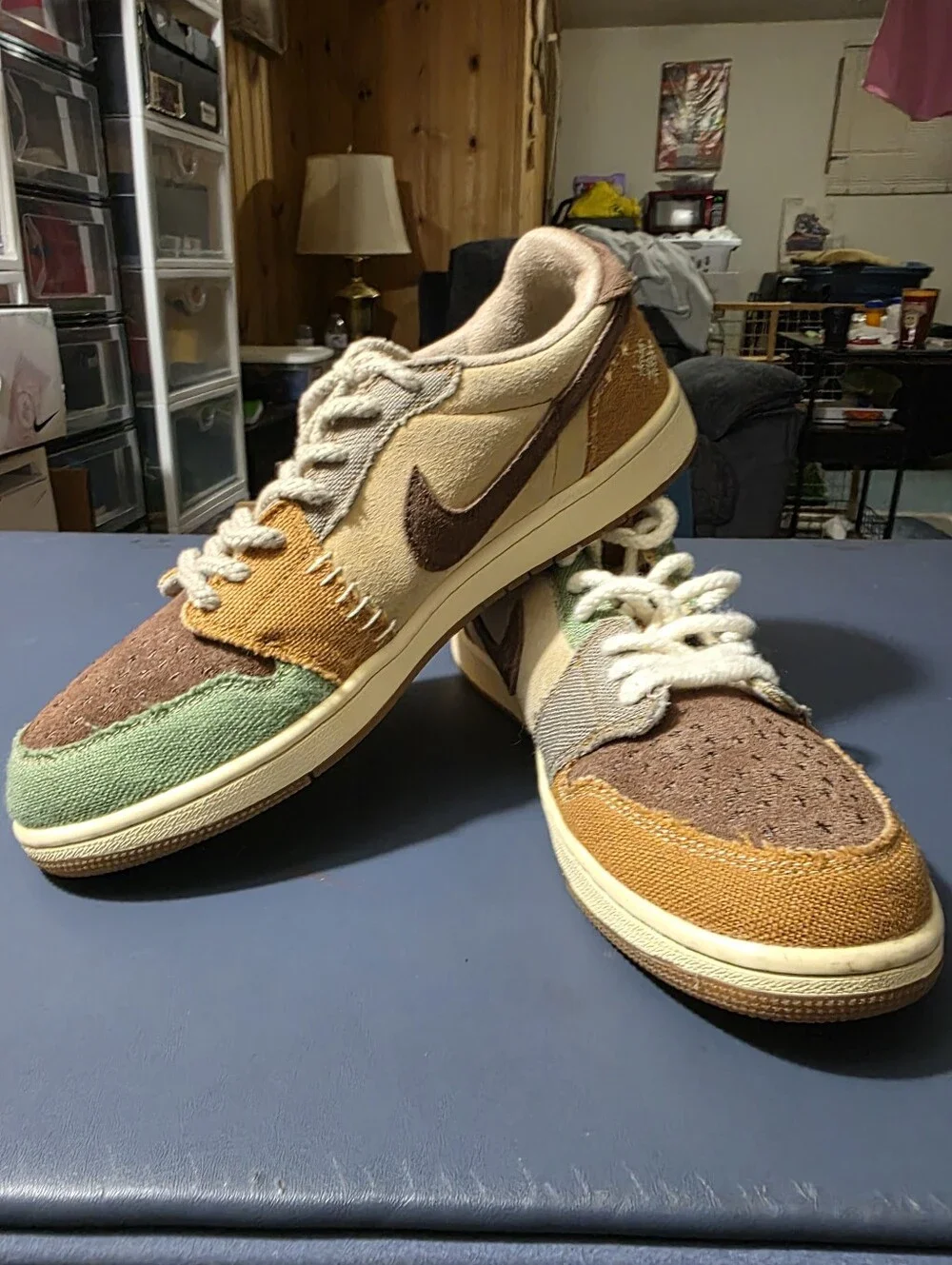 Jordan 1 Zion "Voodoo" l Multi-Color Low-Top Sneakers Size 10m. - Picture 2 of 8